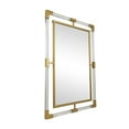 thumbnail image 6 of DecMode 28" x 38" Gold Double Framed Wall Mirror with Acrylic Frame, 6 of 12