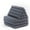Cl02 - Black, variant on Leewadee 3-Fold Mat with Triangle Cushion – Comfortable TV Pillow, Foldable Mattress with Cushion Made of Kapok, 67 x 21 inches, Black