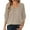 Khaki, variant on Sweaters For Women Solid Color Long Sleeve Knitted Pullover V Neck Tops Soft Comfortable Casual Everyday Wear Versatile Women Sweaters Beige L