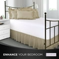 thumbnail image 2 of Ruffled Bed Skirt with Split Corners - Full, Stone, 21" Drop Dust Ruffle- Blissford, 2 of 7