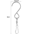 thumbnail image 7 of Travelwant 12Pcs Dual Wind Spinner Swivel Hook 360 Degree Rotating Windsock Chime Supplies Hanger Swivels Clip Hanging Hooks for Wind Spinners Supply, 7 of 7