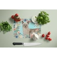 thumbnail image 3 of Tonkinese Spring Flowers Glass Cutting Board Large, 3 of 4