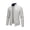 Gray, variant on Mens Knit Jackets Full Zipper Stand Up Collar Solid Color Thicken Warm Slim Fashion Casual Fall Outerwear Gray L