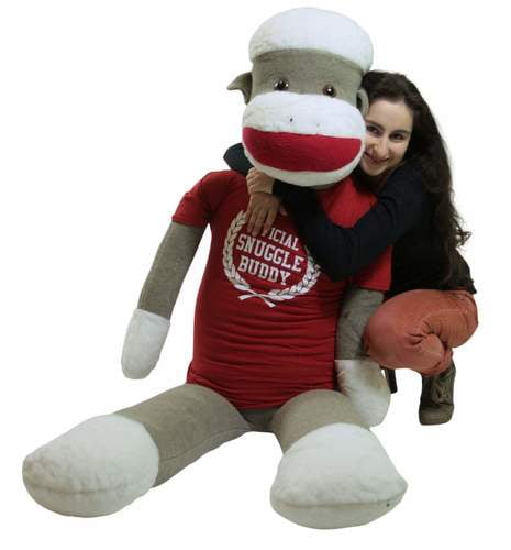 sock monkey snuggle buddy