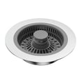 thumbnail image 1 of Colador De Desagüe Para Fregadero De Cocina, Atrapapelos De Metal, Suministros De Repuesto, Juego De Tapón De Fregadero C Conjunto C, 1 of 7