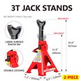 thumbnail image 2 of Floor Jack, 2 Ton Low Profile Floor Jack, 3t jack stand Tire Repair Kit L-Wrench Heavy Duty Steel Racing Floor Jack with Single Piston Quick Lift Pump, Floor Jack Lifting Range 3.3"-15.2", 2 of 8
