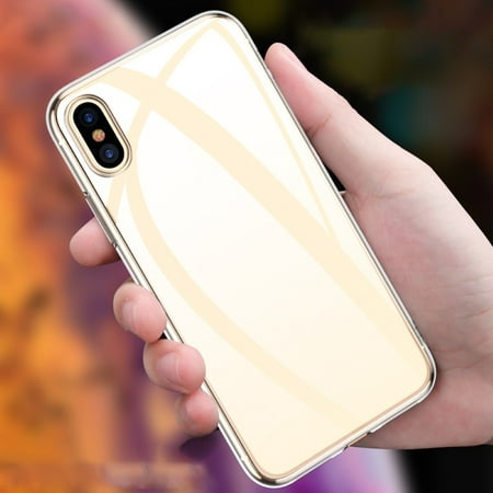 Naierhg Clear Soft TPU Phone Back Protective Case Cover for iPhone X XR XS 11 Pro Max,Transparent for iPhone XS Max