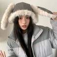 thumbnail image 3 of ZPAQI Rabbit Ears Trapper Hat Pullover Hat Warm Winter Hat for Outdoor Activity, 3 of 18