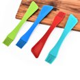 thumbnail image 3 of MasteelfCA 2pcs Kitchen Gadget Dual Head Cake Spatula Silicone Oil Brush Baking Tool for Home (Green), 3 of 7