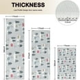 thumbnail image 4 of Gray Christmas House and Tree Pattern Kitchen Rugs Sets Of 3,Kitchen Runner Rugs Non Skid Washable,Decorative Kitchen Floor Mats for Kitchen,Sink,Laundry,17"x30"+ 17"x47" + 17"x59", 4 of 6