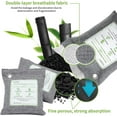 thumbnail image 7 of Bamboo Charcoal Air Purifying Bags - (Large, 4×200g), Removes Odors and Moisture, Nature Fresh Air Purifier Bags, Odor Eliminator for Home, Car, Pets, Bathroom, Basement, 7 of 7