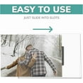 thumbnail image 3 of pbf 3-Pack 5x7 & 3-Pack 7x5 Magnetic Picture Frames for Refrigerator | Clear Magnetic Acrylic Frames | Magnetic Photo Holders for Fridge, Locker, Photo Board, Art Display, Sign Holder, 3 of 6