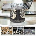 thumbnail image 6 of Yayeee Ashtray with Lid for Cigarette Smokeless Stainless Steel Home Ash Holder, Beige Moon, 6 of 7