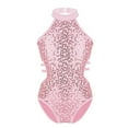 thumbnail image 2 of Kids Girls Gymnastics Leotards Sparkly Sequins Dancewear Back Strappy On Child Ballet Dance Jumpsuit, 2 of 7