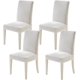 thumbnail image 1 of Funda de silla elástica CHAO 4 piezas color blanco, 1 of 5
