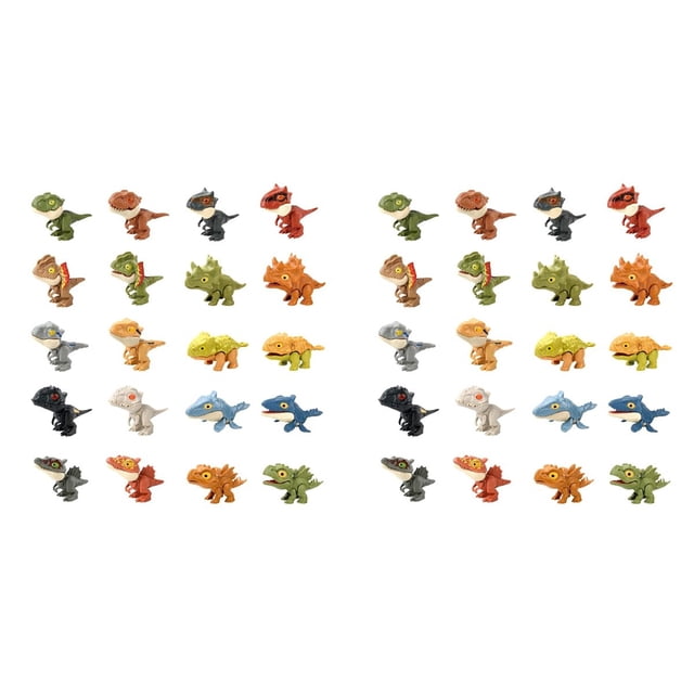 40X Dinosaurio de Dedo Modelo de Tiranosaurio Complicado Que Muerde la Mano Dinosaurio Jurásico Juguete para Niños Animales Articulaciones Móviles Regalo