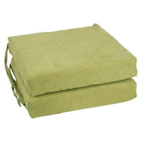 Blazing Needles Indoor 16" x 16" Microsuede Chair Cushion, Sage Green