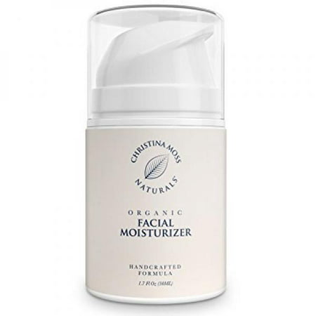 Facial Moisturizer, Organic and Natural Face Moisturizing Cream for Sensitive, Oily or Severely Dry Skin - Anti-Aging and Anti-Wrinkle, for Women and Men. By Christina Moss