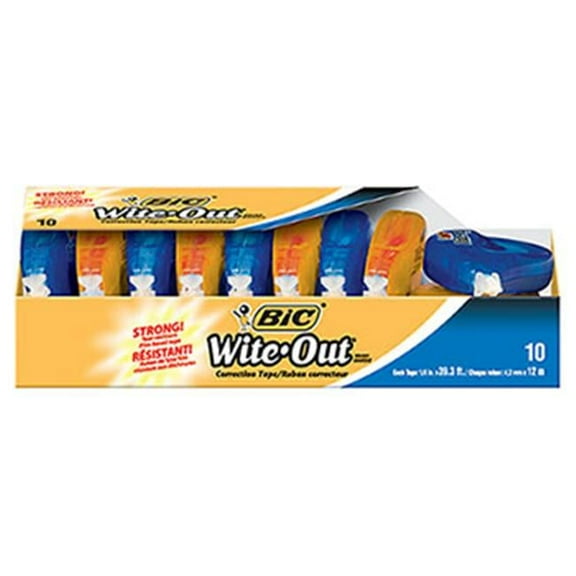 BIC Usa Inc Bic Wite Out Ez Correct Correction Tape 10Pk