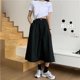 thumbnail image 3 of Falda ajustada de cintura alta y corte A para mujer, nueva llegada, otoño de 2024, vestido de trabajo de longitud media que oculta la barriga, 3 of 5