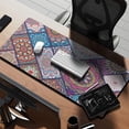 thumbnail image 2 of Long Mouse Pads for Desk,Multicolor Ethnic Mandala Pattern Desk Mats on Top Of Desks, Desk Mouse Pad Extra Large with 3mm Non-Slip Base and Stitched Edge for Gaming,Office,Work,Home 35.4"x15.7", 2 of 6