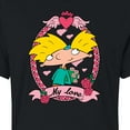 thumbnail image 3 of Hey Arnold! - Valentine's My Love - Juniors Cropped Cotton Blend T-Shirt, 3 of 5