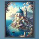 thumbnail image 1 of Cuadros Decorativos Pintura de diamante 5D DIY Full Square Drill Sea View Room Decoration Craft (ZQA852) Wdftyju embutido en tela, 1 of 9
