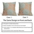 thumbnail image 6 of Blue Orange Brown Pillow Covers 18x18 Set of 2 Fall Colored Art Dot Decorative Throw Pillows Trendy Print Outdoor Pillowcase Holiday Seasonal Cushion Cover Linen Case Decor for Sofa Couch, 6 of 6