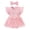 Pink, variant on Baby Girl Summer Romper Dress Fly Sleeve Flower Embroidery Mesh Skirt Hem Ribbed Bodysuit Solid Sleeveless Crew Neck Beige 9 Months-12 Months