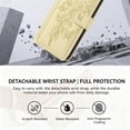 thumbnail image 4 of Case For Google Pixel 9 Pro XL / 10 Pro XL Butterfly Flower Multi-card Holder Zipper Wallet With Lanyard Magnetic Clasp Flip Stand Leather Phone Case,Yellow, 4 of 8