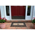 thumbnail image 5 of A1HC First Impression Classic Paisley Border Bronze 18 in. x 30 in. Rubber and Coir Monogrammed K Door Mat, 5 of 6