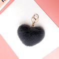 thumbnail image 2 of Coofit Key Chain Fashion Heart Shape Pom Pom Handbag Pendant Purse Charm Phone Charm, 2 of 6
