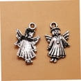 thumbnail image 4 of FENGGUIQU 50Pcs Alloy Angel Pendants Plated Silver DIY Jewelry Charms for Keychains Bracelets Necklaces, 4 of 8