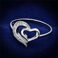 thumbnail image 1 of Women Rhodium 925 Sterling Silver Ring with AAA Grade CZ in Clear - Size 6, 1 of 1