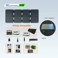 thumbnail image 3 of 60w Portable Foldable Solar Panel Kit (18V,10.5x16inch,4lb),Solar Controller, 3 of 6