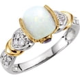 thumbnail image 4 of Genuine Opal, Tanzanite & Diamond Ring - Size 7, 4 of 4