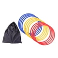 thumbnail image 3 of jinwen 12 Pieces Agility Rings Sports Speed Rings for Outdoor Activity Games Soccer 40cm, 3 of 9
