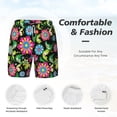 thumbnail image 5 of Lsque Mens Swim Trunks Vector Mexican Otomi Style Bright Pattern - Bathing Suit Compression Liner - Beach Swim Shorts Swimwear - (S-3XL) - Stretch Quick Dry -Medium, 5 of 9