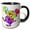 Black/White, variant on 3drose, Happy Birthday Clown, 11oz Magic Transforming Mug
