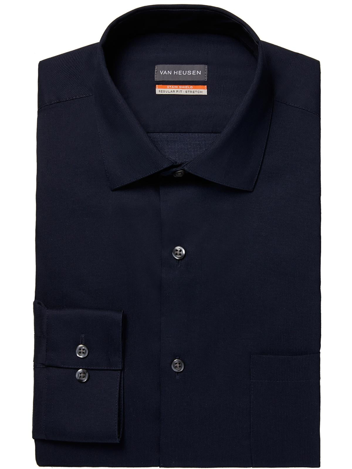 Van Heusen Men's Regular Fit Dress Shirt With Flex Collar & Stretch Fabric - Grey Mist, 16.5 Neck 36-37 Sleeve - View #5