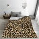 thumbnail image 5 of Balery Leopard Print Manta de Felpa Suave y Acogedora – Cobija de Franela Aterciopelada para Cama, Lavable y Cálida para Sofá, Mascotas, Transpirable-50"x40", 5 of 7