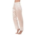 thumbnail image 3 of Pantalones de pijama femeninos Sunloudy, pantalones largos de cintura elástica con ribete de encaje de color sólido, ropa de dormir para mujer, S/M/L/XL/XXL Sunloudy  moda, 3 of 6