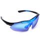 thumbnail image 3 of Wheel Up Gafas de sol para deportes al aire libre Protección UV a prueba de viento Bicicleta de montaña Ciclismo (azul y negro), 3 of 8