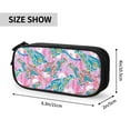 thumbnail image 4 of TEQUAN Large Capacity Pencil Case, Modern Pink Leopard Animal Pattern Pencil Pouch 2 Compartments Pencil Bag (Black), 4 of 7