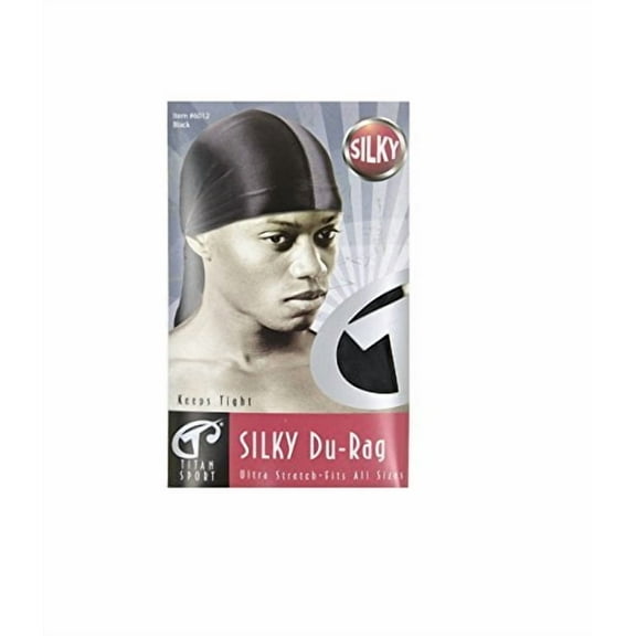 Titan Premium Collection Black Silky Du-Rag 1 Each