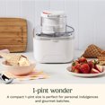 thumbnail image 4 of Cuisinart Compact Single-Serve Ice Cream Maker, 1-Pint Capacity, Easy Cleaning, White (ICE-M10C), 4 of 8