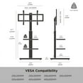thumbnail image 6 of FITUEYES Universal Corner TV Stand for 32-70 inch with Sturdy Wood Base,Height Adjustable, White, 6 of 6