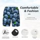 thumbnail image 3 of Fotbe Fresh Blueberries Traje de Baño para Hombre – Shorts de Natación de Secado Rápido con Forro y Bolsillos-3X-Large, 3 of 6
