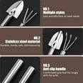 thumbnail image 5 of Stainless Steel Garden Tool Set - 2-Piece Transplant Trowel & Cultivator Hand Rake for Weeding, Digging & Potting - Heavy Duty Outdoor Gardening Tools Gift, 5 of 7