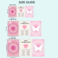 thumbnail image 3 of 3pcs Art Deco Canvas Wall Art Set, Pink Halo & Angel Motif, Modern Classic Style, Frameless Digital Posters for Home Office, Living Room, Bedroom, Bathroom, Restaurant Decor, Fashion Themed, Indoor, 3 of 4